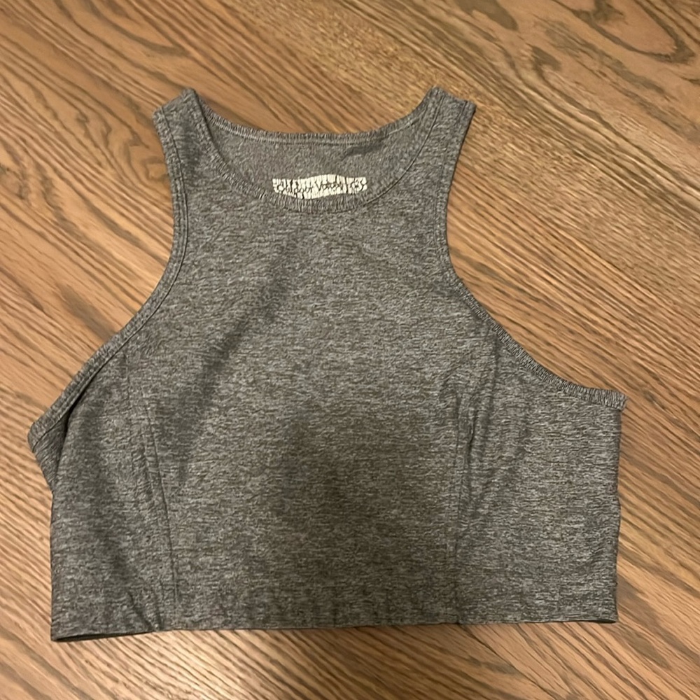 Outdoor Voices Athena Crop Top Grey